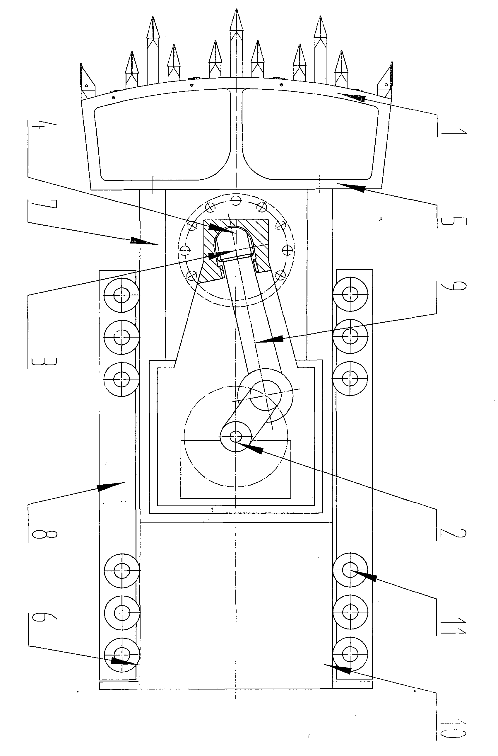 Method for damage-proof drive part unit and damage-proof drive part unit implementing method