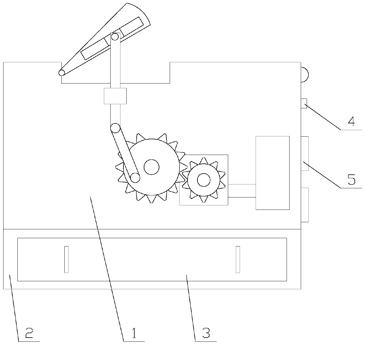 A charging treasure with the functions of power generation and self-contained mobile phone bracket adjustment