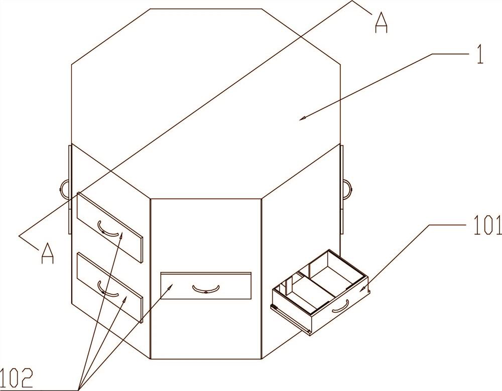 A bookkeeping file cabinet