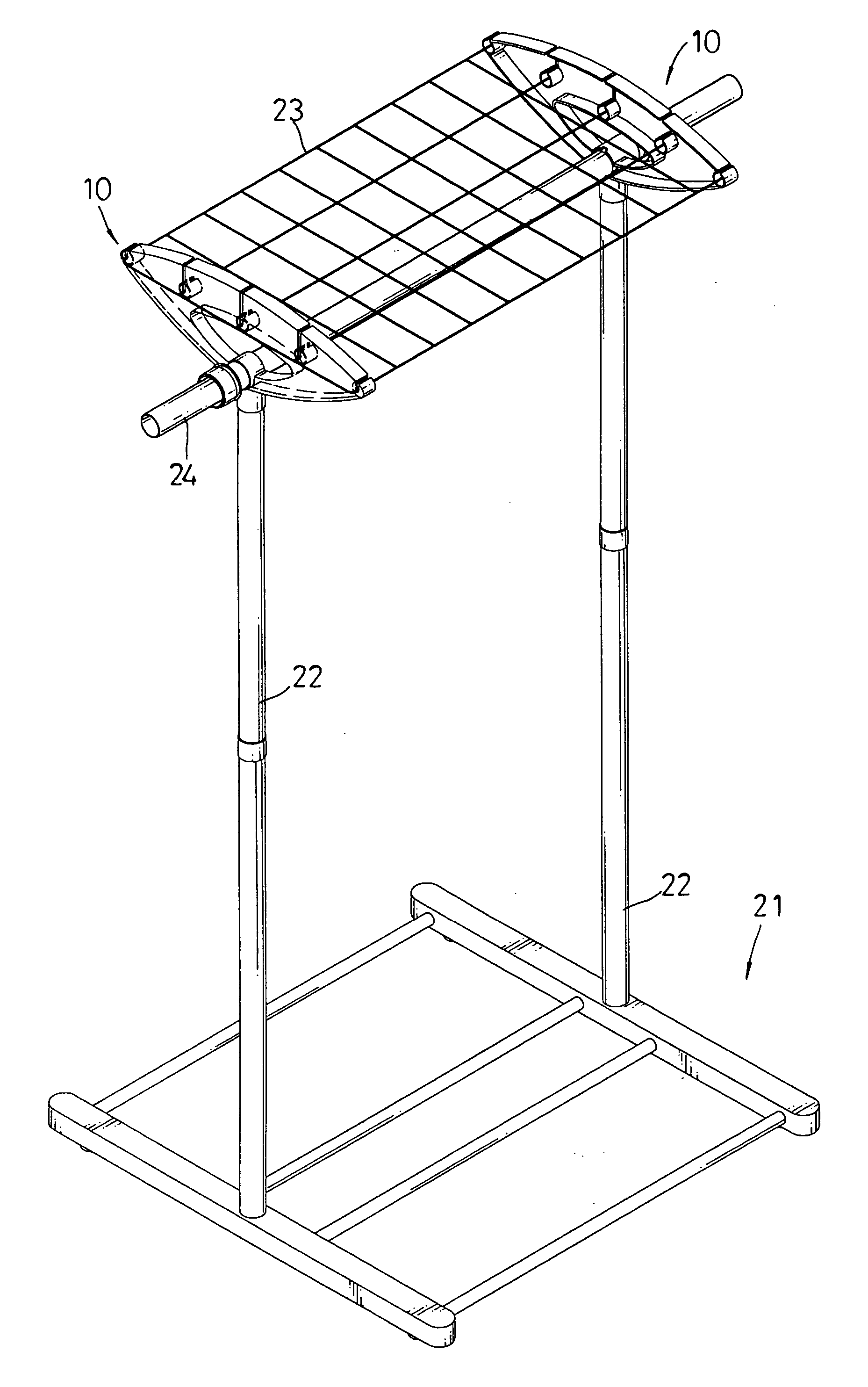 Bracket for clotheshorse