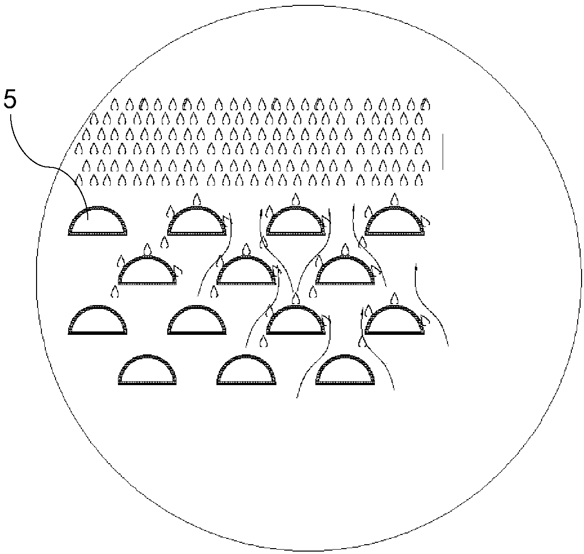 Draught-fan-free cooling tower