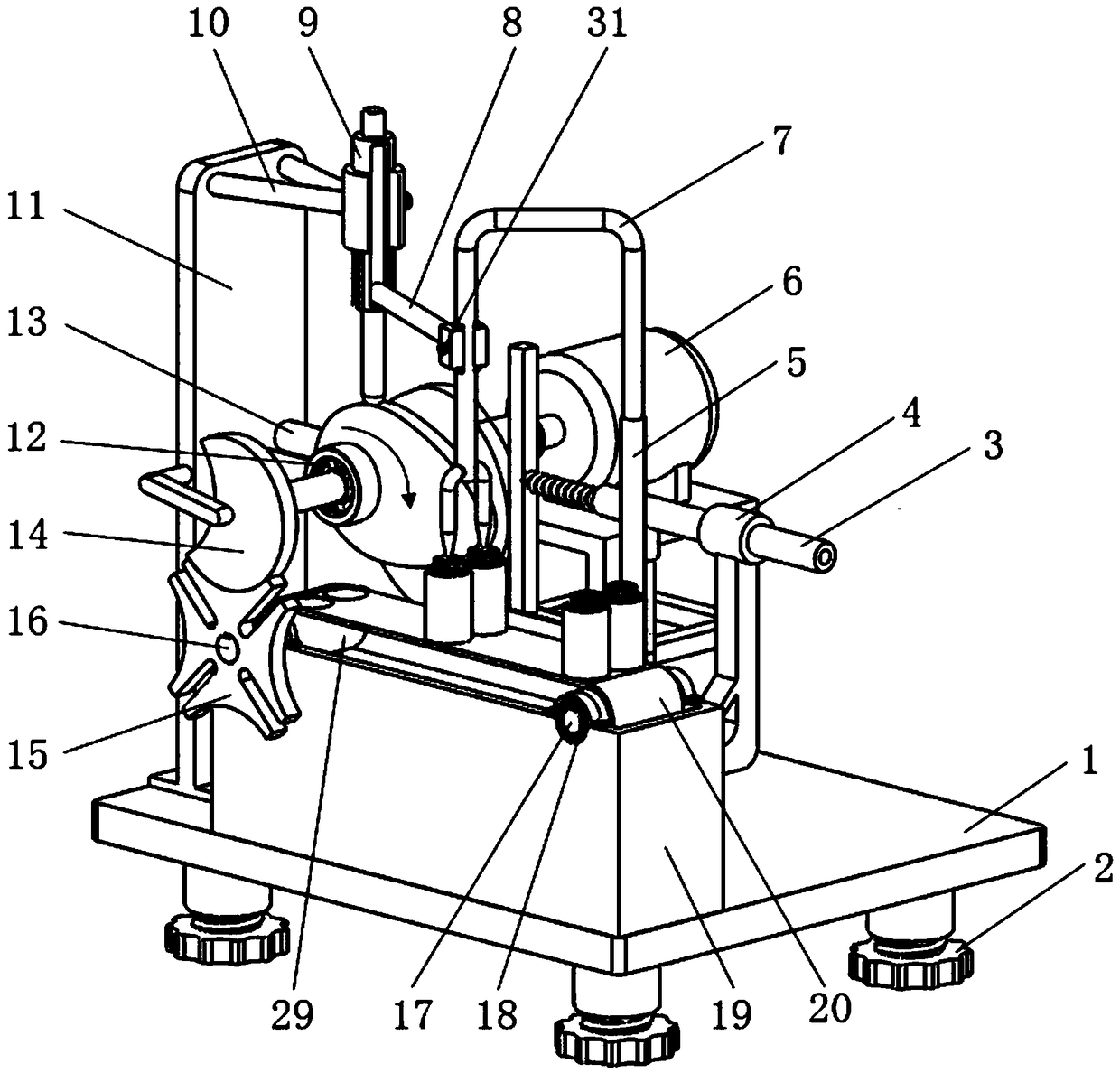 Height adjustable table vinegar filling machine