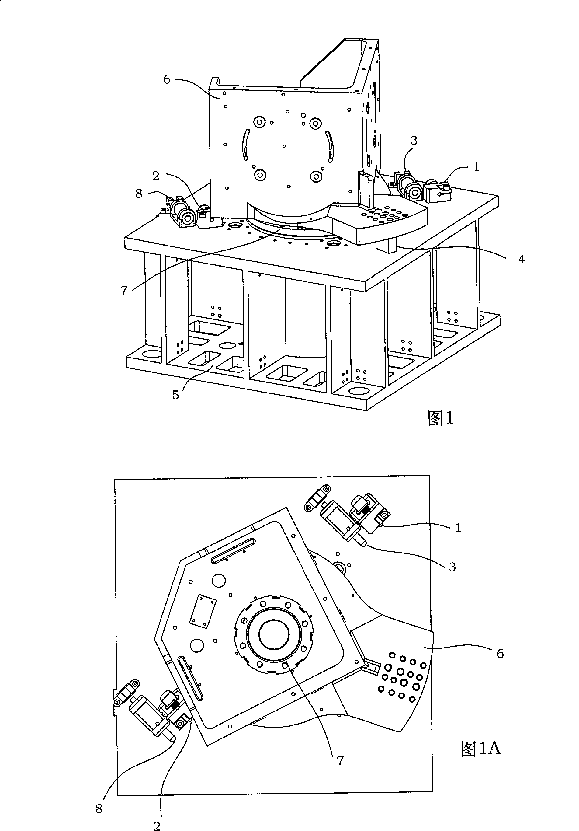 Positioning mechanism for two-position north-seeker