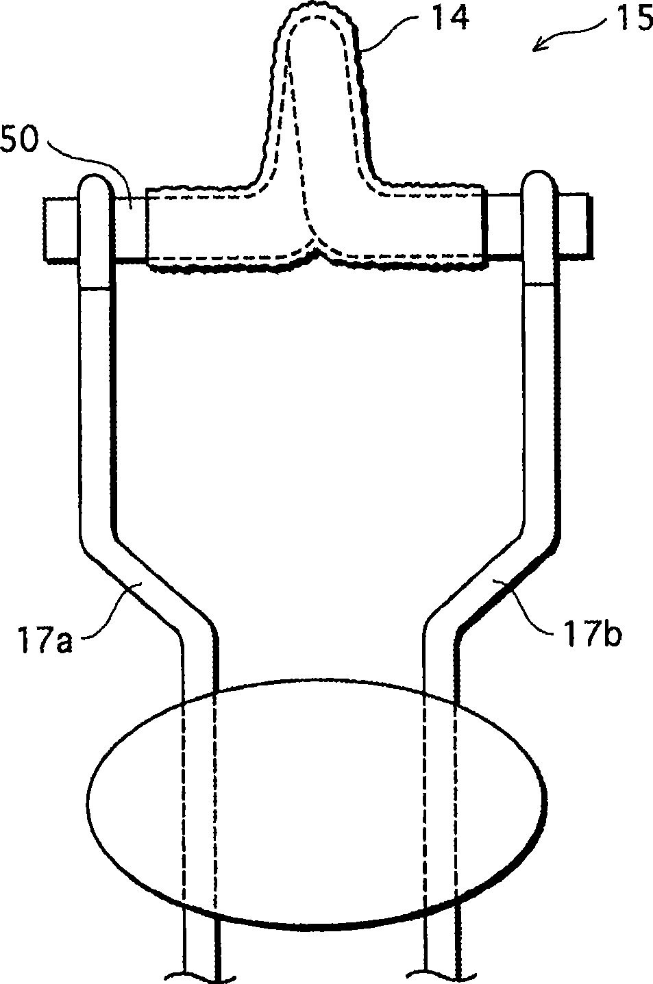 Electrode for discharge lamp and discharge lamp