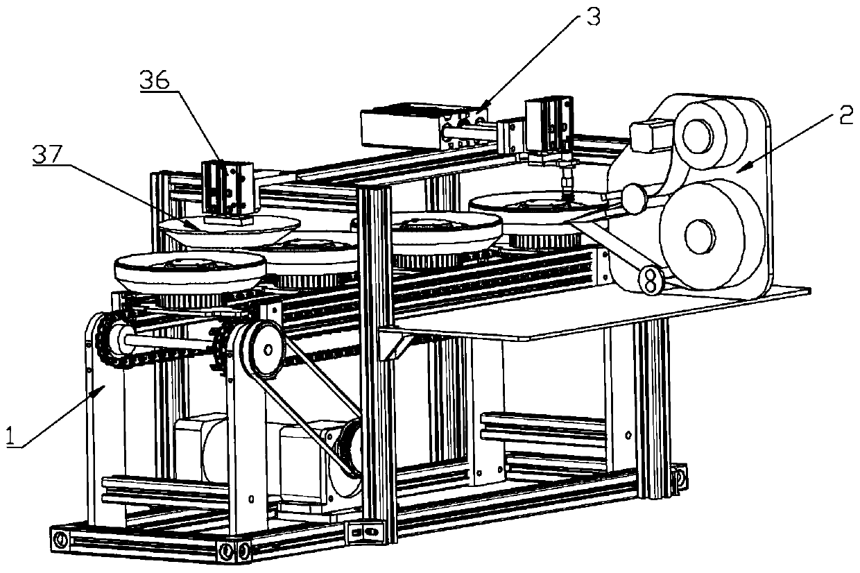 Lamp body flexible labeling machine