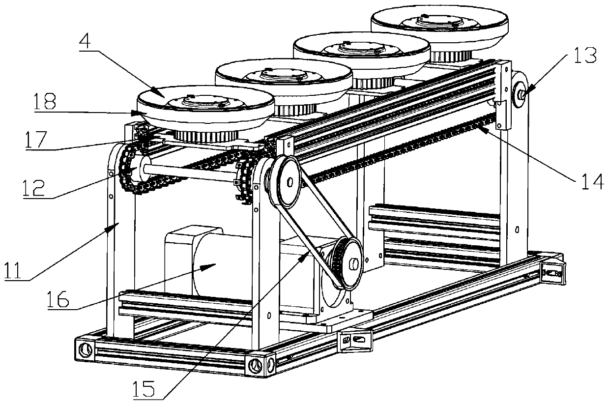 Lamp body flexible labeling machine