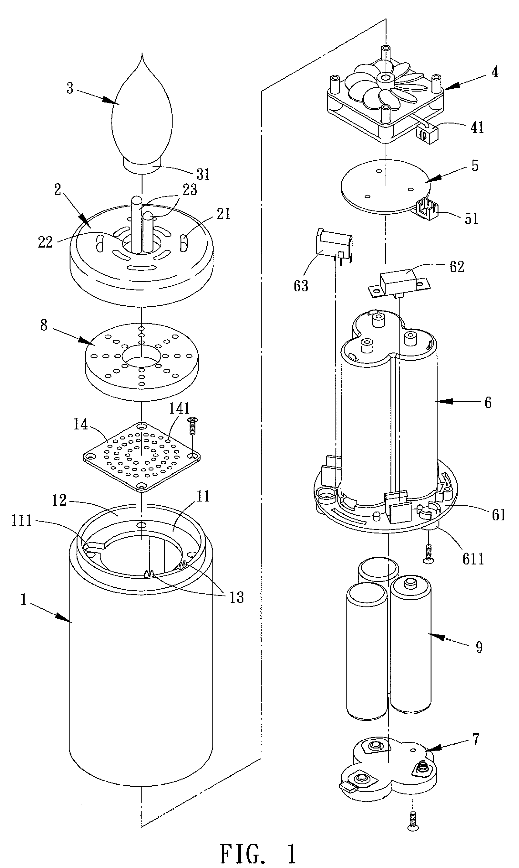 Fragrance releasing electronic candle