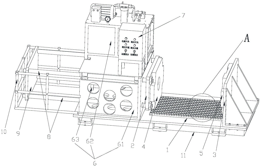 Automatic mold opening/clamping machine