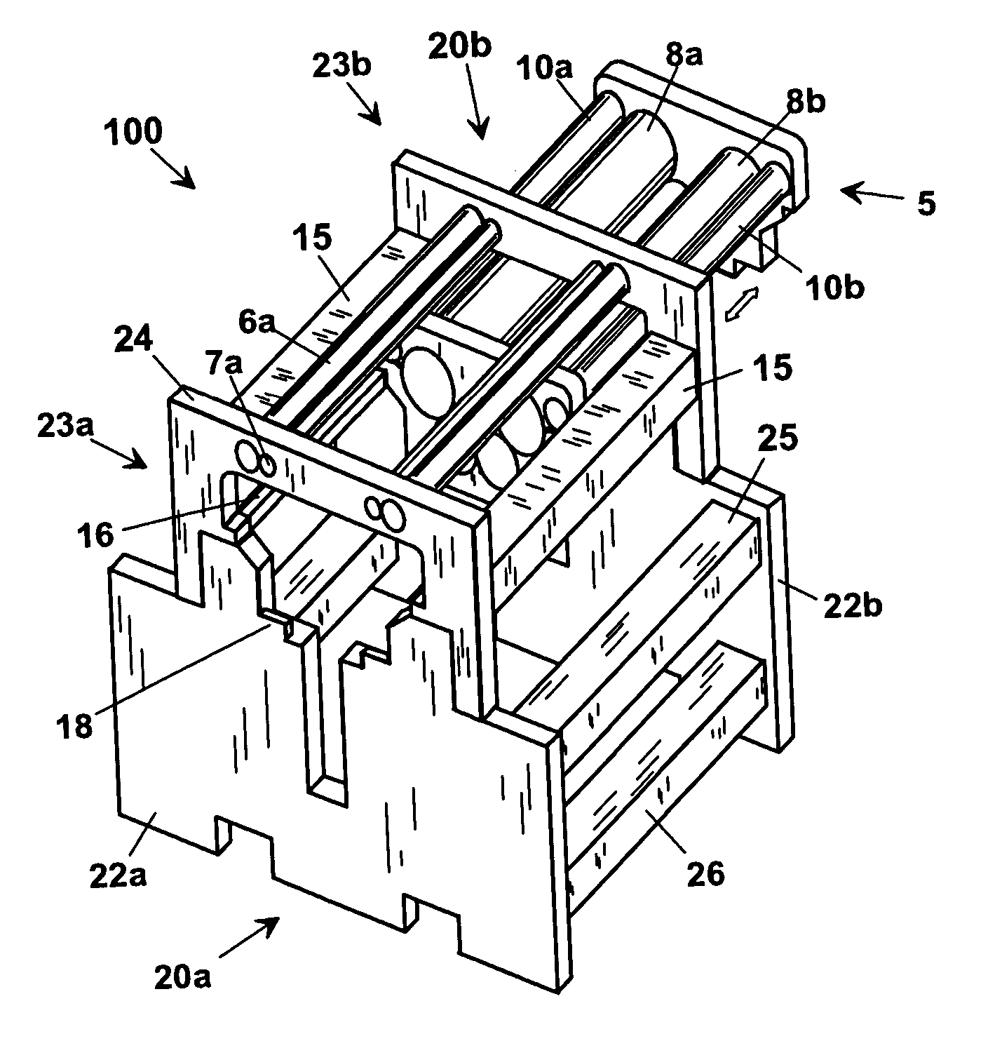 Structure of interfolding machine