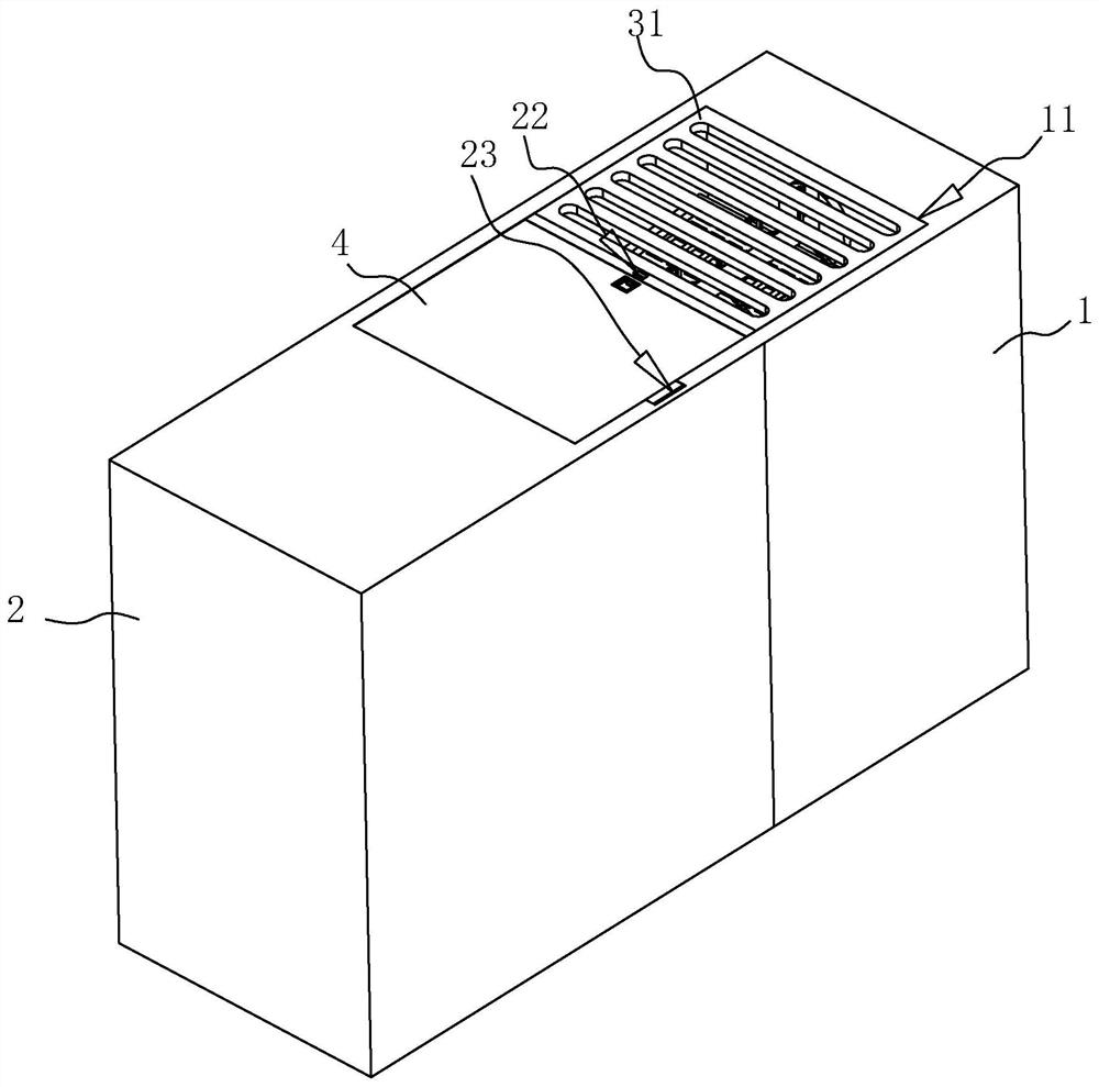 Sponge city seepage drainage structure and water circulation system