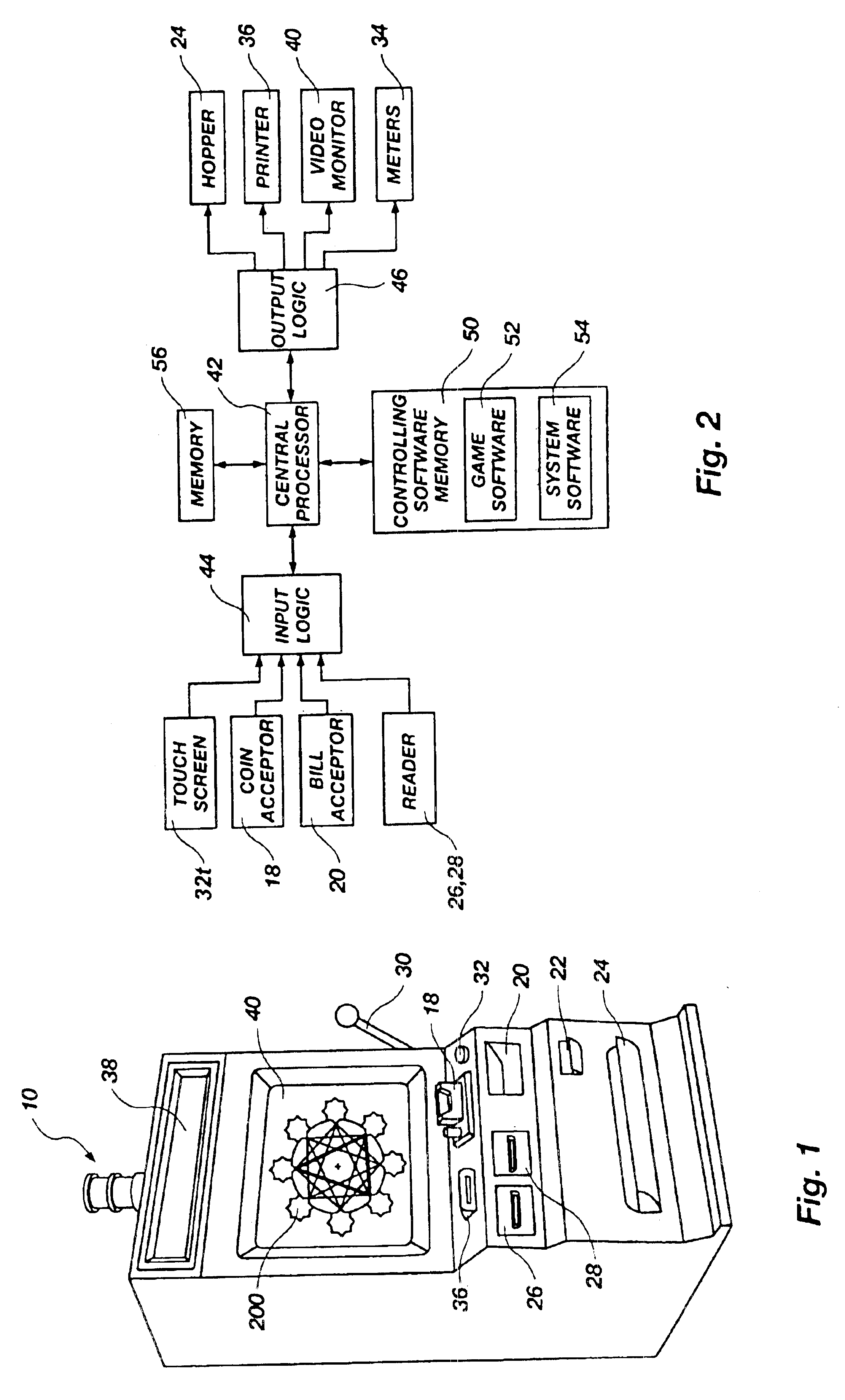 Method and apparatus for gaming using symbols movable in the plane of a display