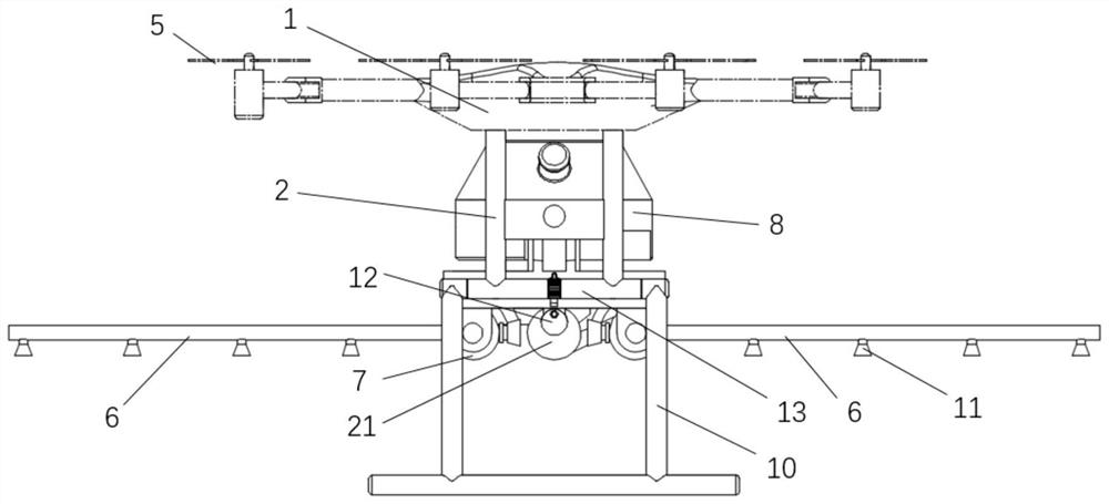 Unmanned aerial vehicle with close-range pesticide spraying function