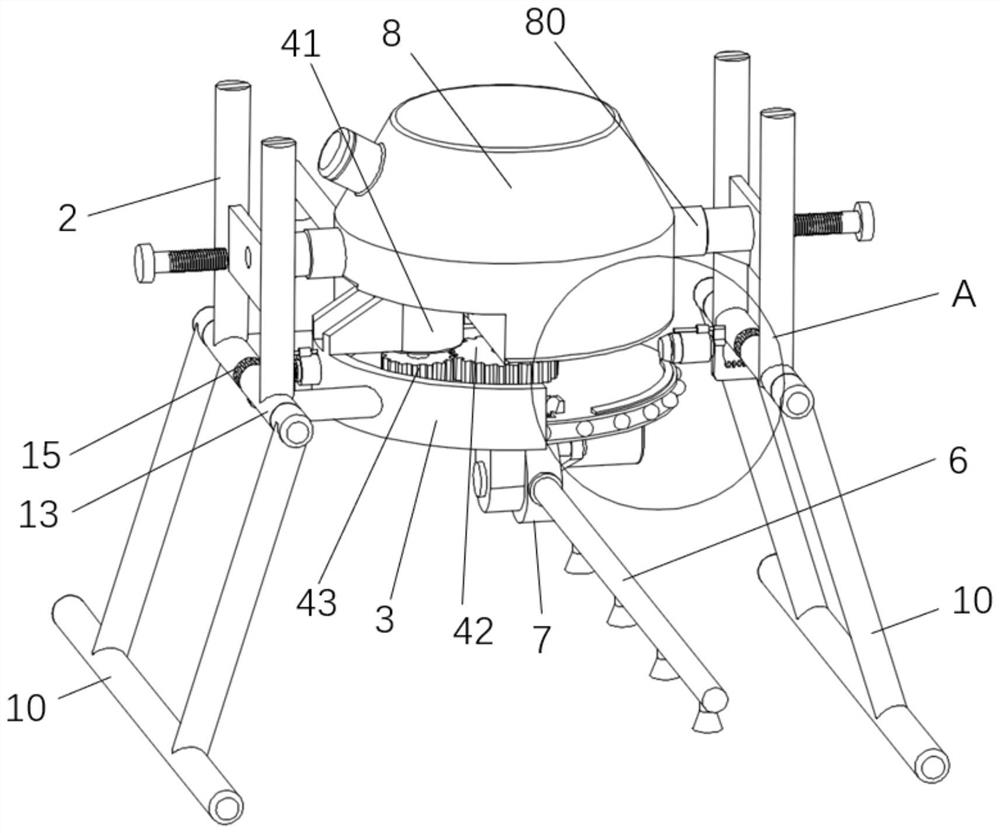 Unmanned aerial vehicle with close-range pesticide spraying function