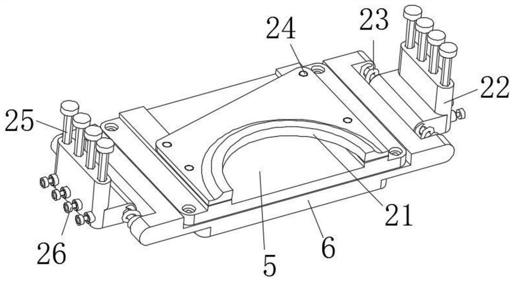 An automobile fender production strength detection device