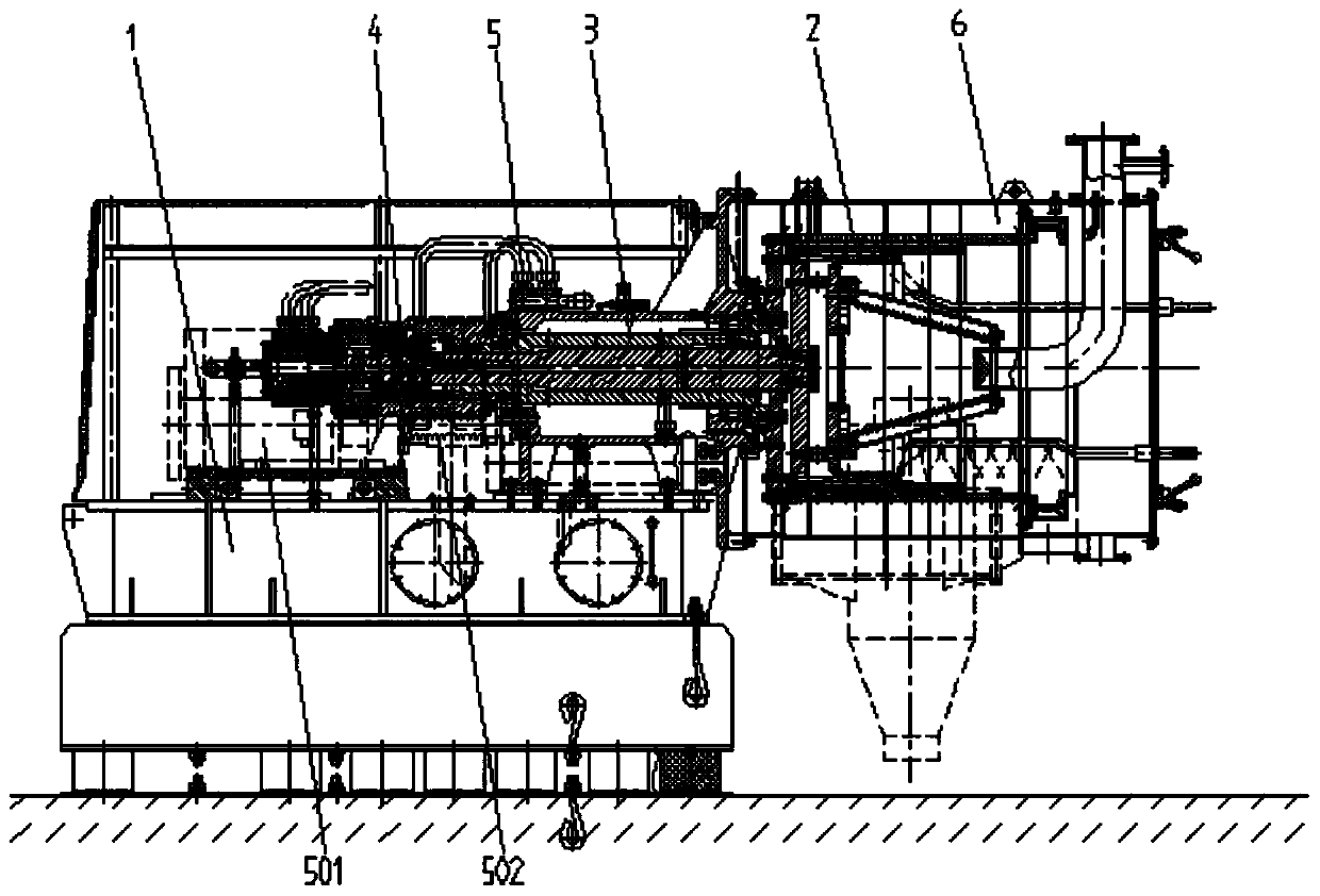 Pushing type centrifugal machine