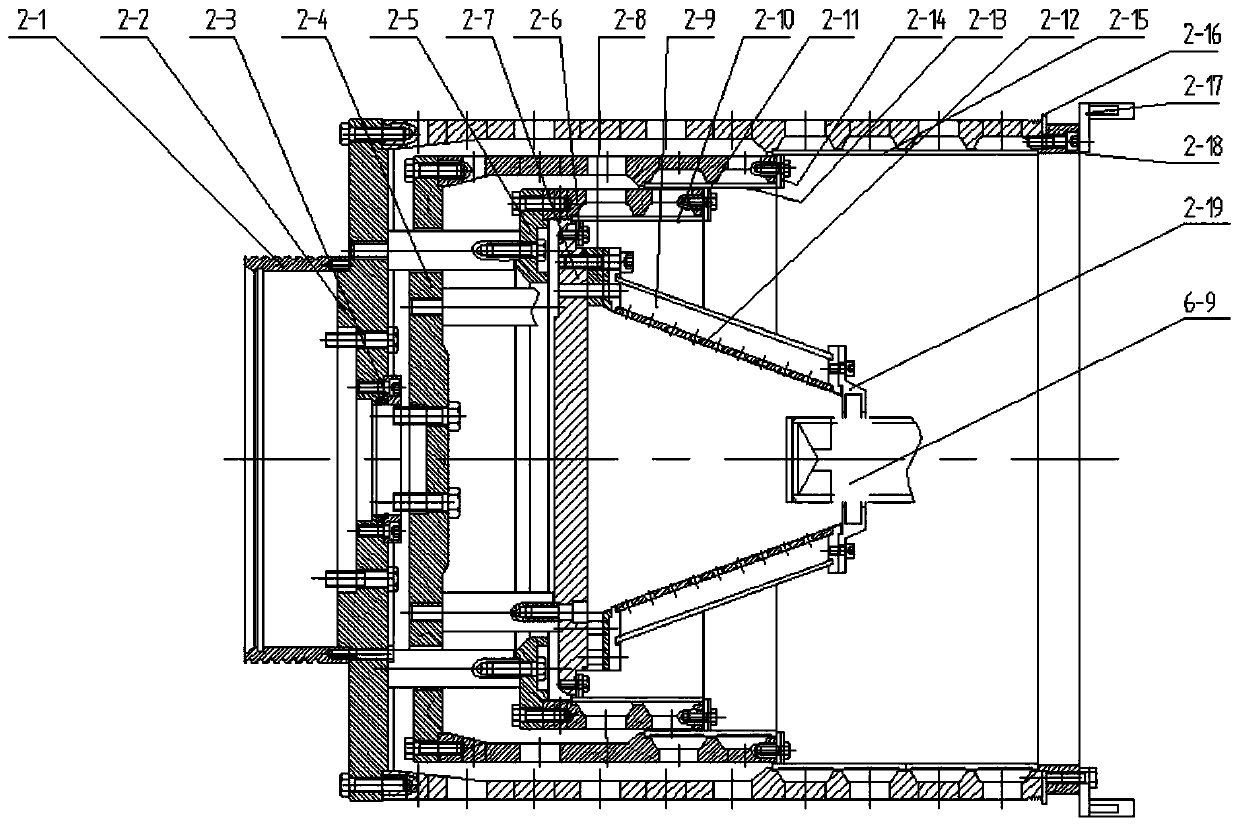 Pushing type centrifugal machine