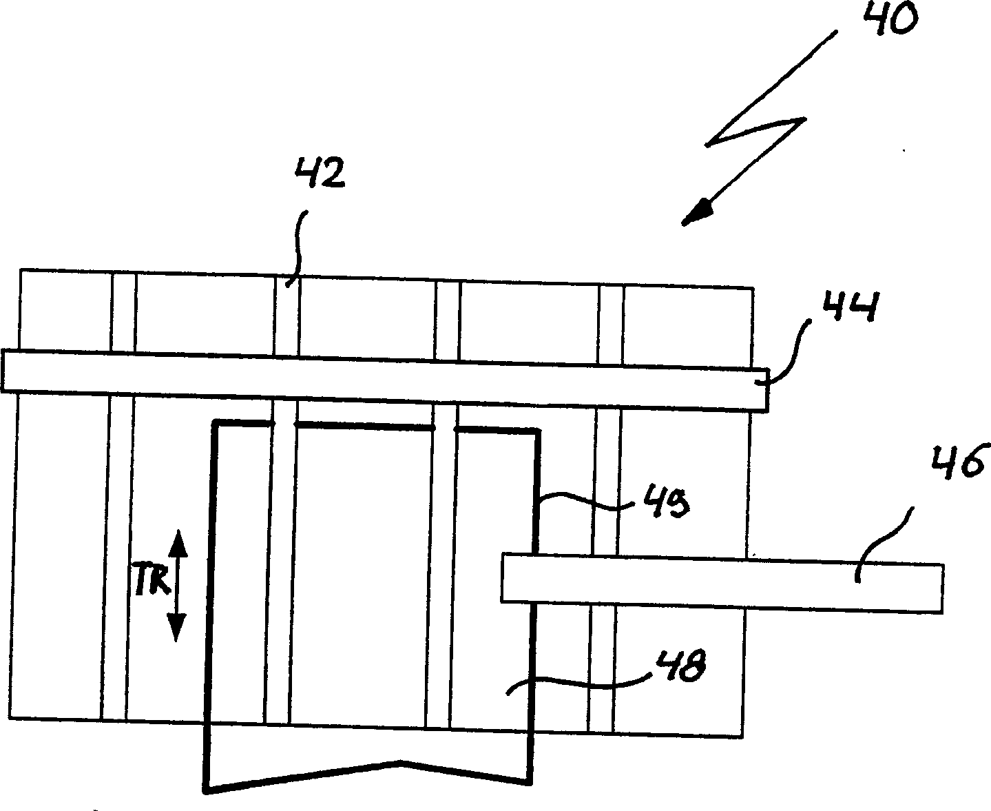 Device for detecting delivered paper position in paper folding machine