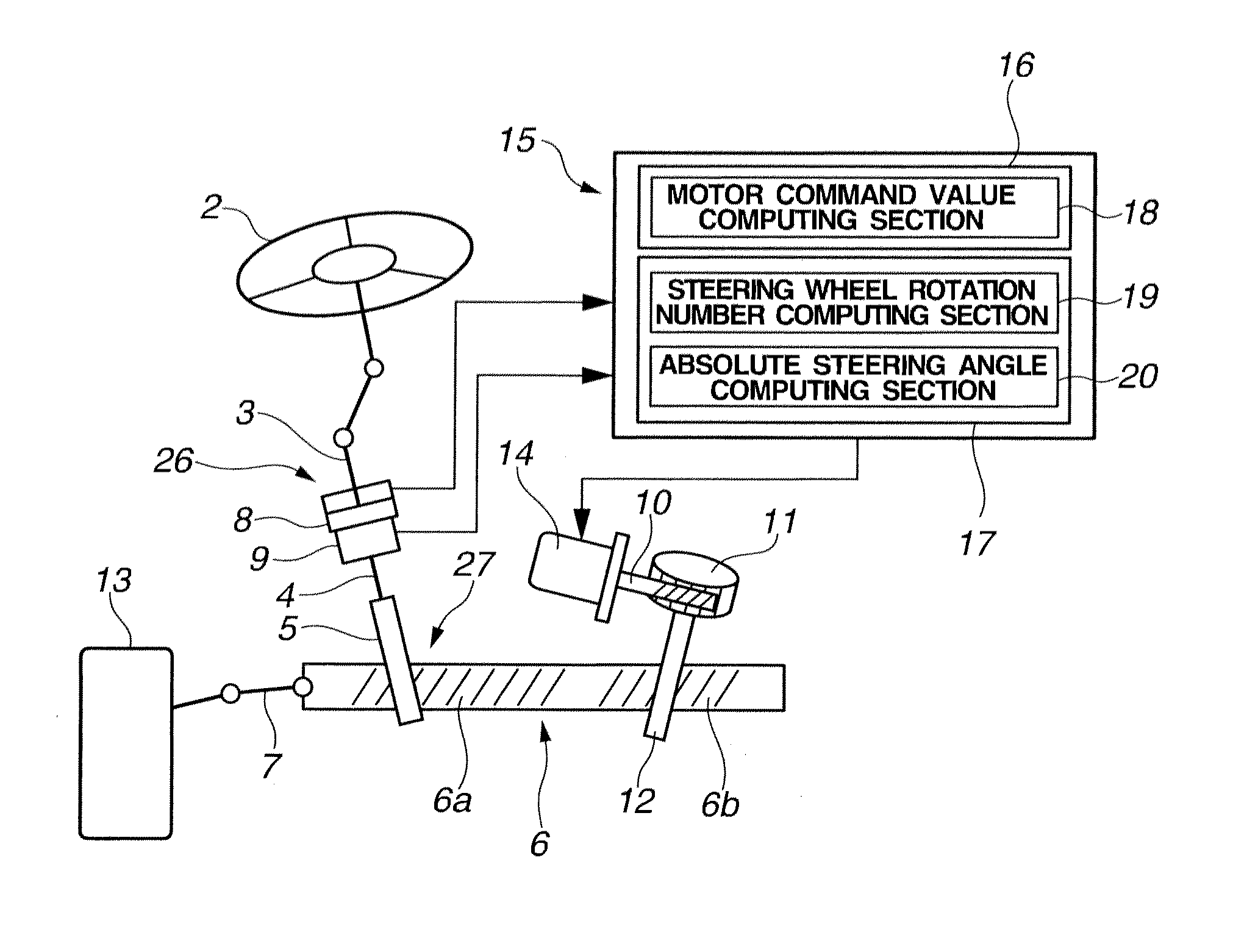 Steering angle sensor