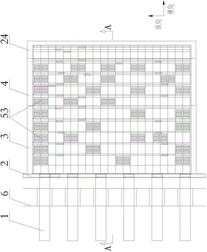 Novel shore container transfer method and transfer system