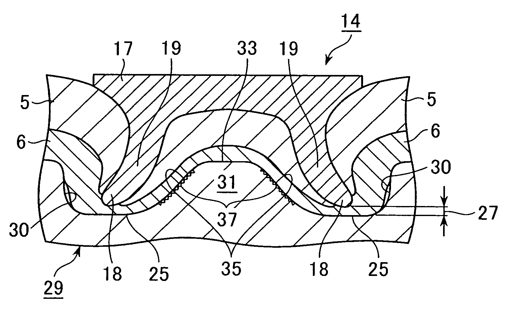 Self-piercing rivet fastening device with improved die