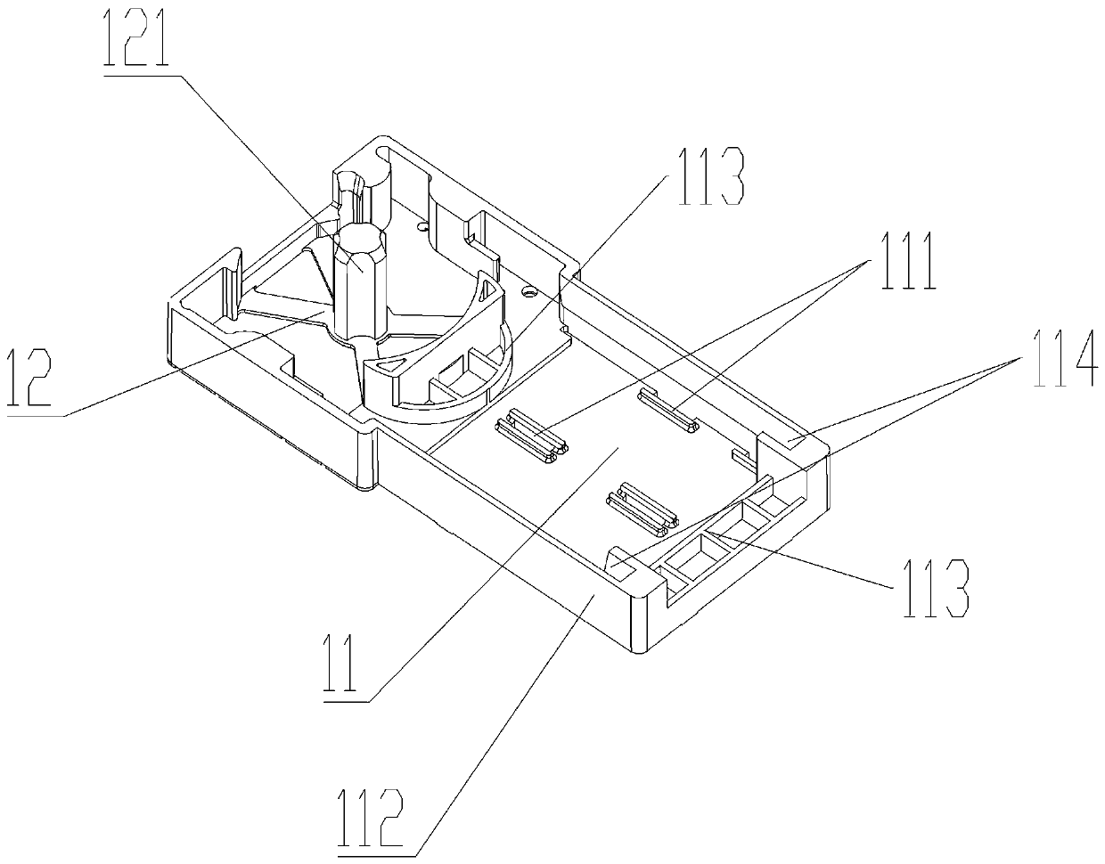 Integrated structure of magnetic element