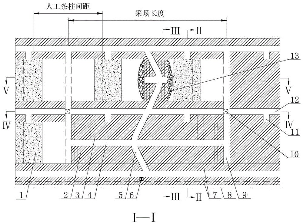 Adjustable and controllable mining method for reconstructed stope structure size with gently inclined medium-thick orebody column