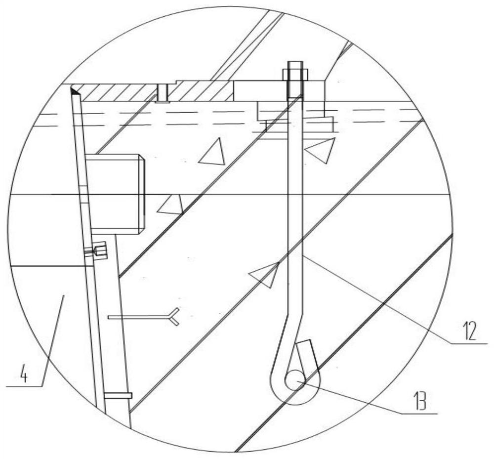 Hydraulic turbine set concrete integral pouring method and structure