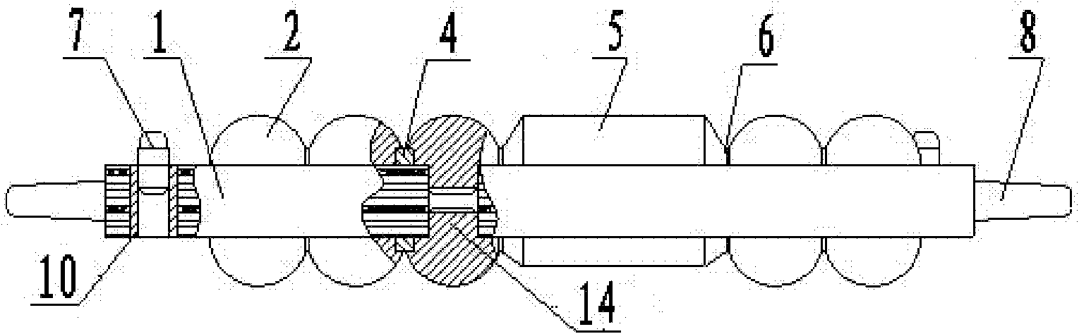 Horizontally-parted casting ball and casting segment mould