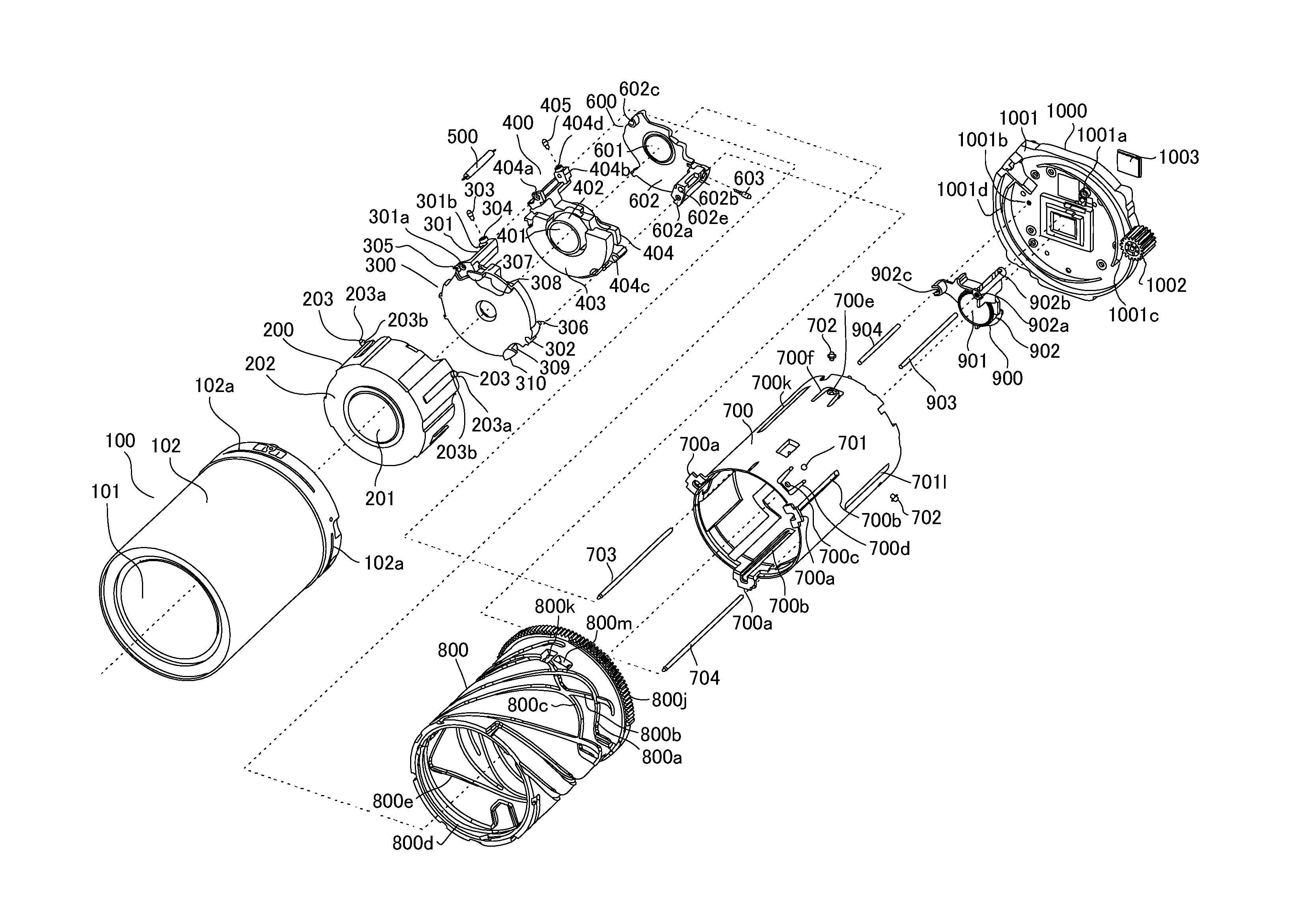 Zoom lens barrel capable of retracting into lens barrel body