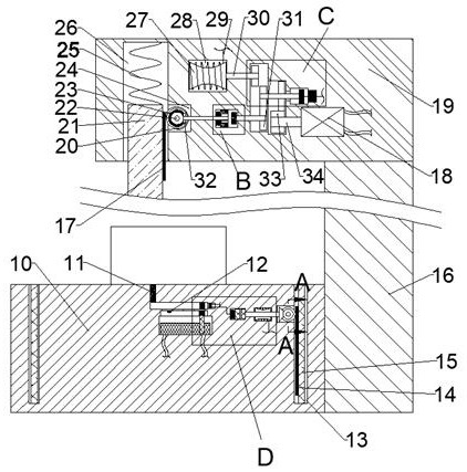 Efficient working and automatic heating forging device based on servo motor