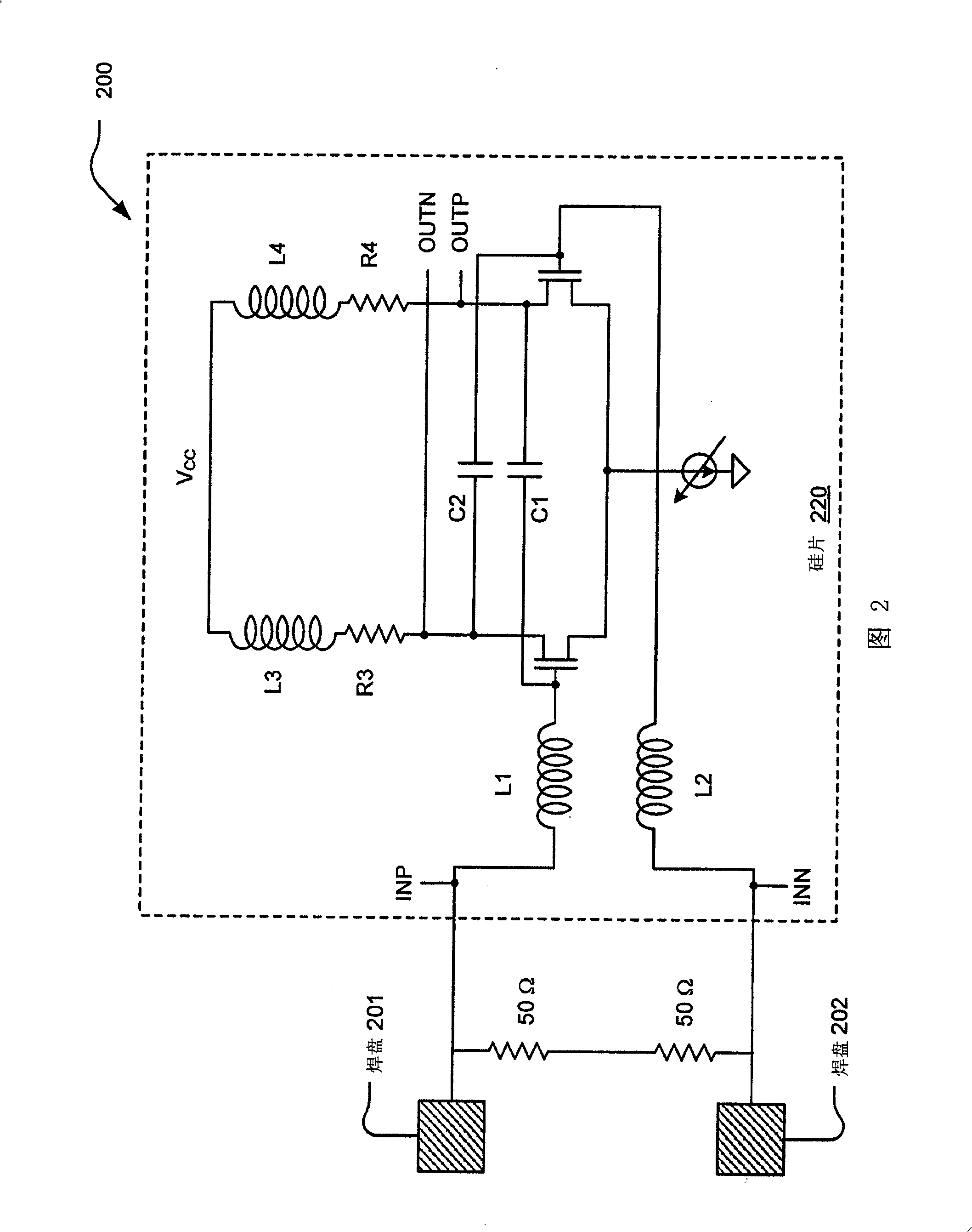 Current-controlled cmos wideband amplifier/equalizer circuit