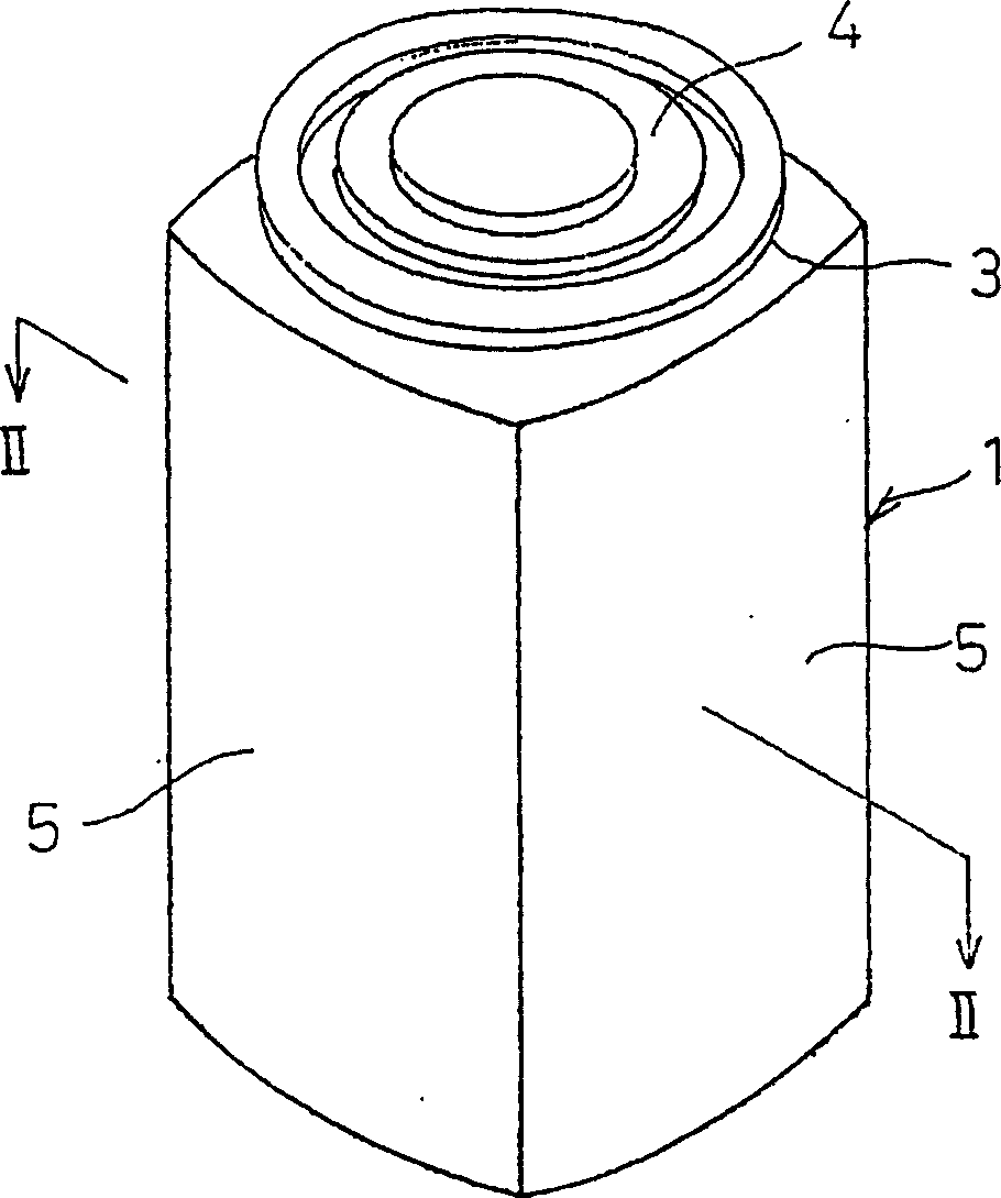 Square battery