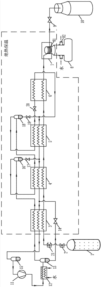 Natural gas liquefaction system with combination of auto-cascade refrigeration system and pulse tube refrigerator