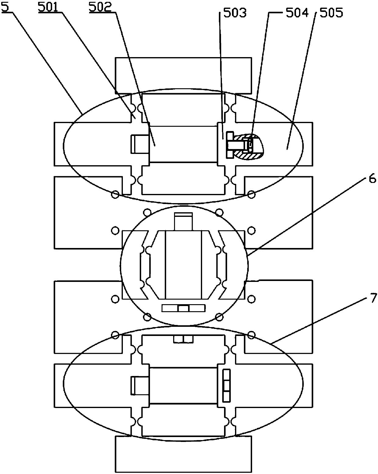 Two-degree-of-freedom inchworm type micro-nano positioning platform