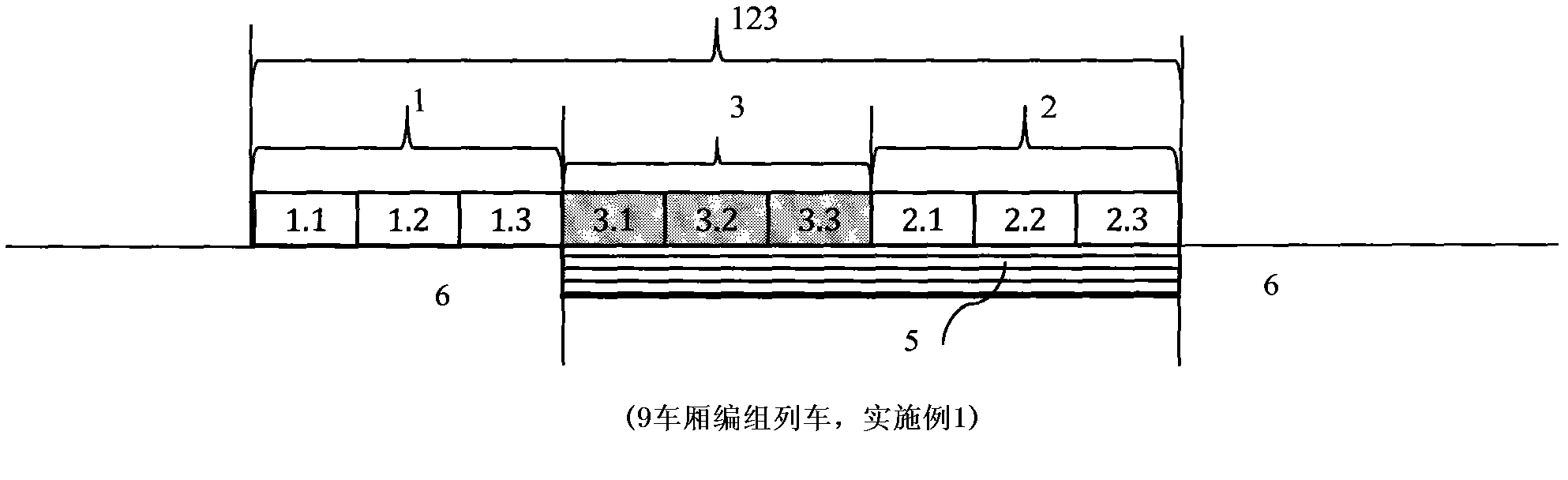 Ultra-long train marshalling operation and platform length determination method for subway or light rail