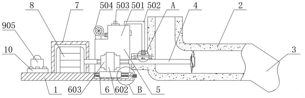 Low-power-consumption ventilation system for coal mine ventilation and using method thereof