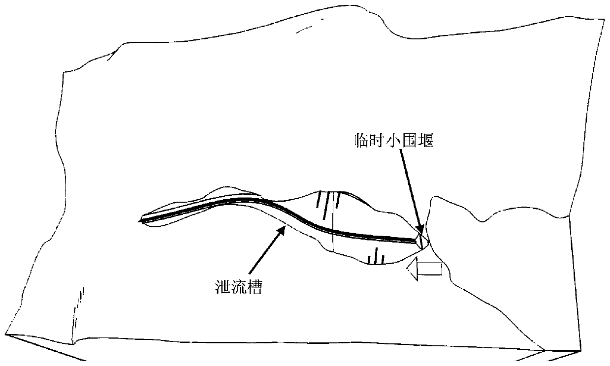 Transient excitation discharge method for barrier lake