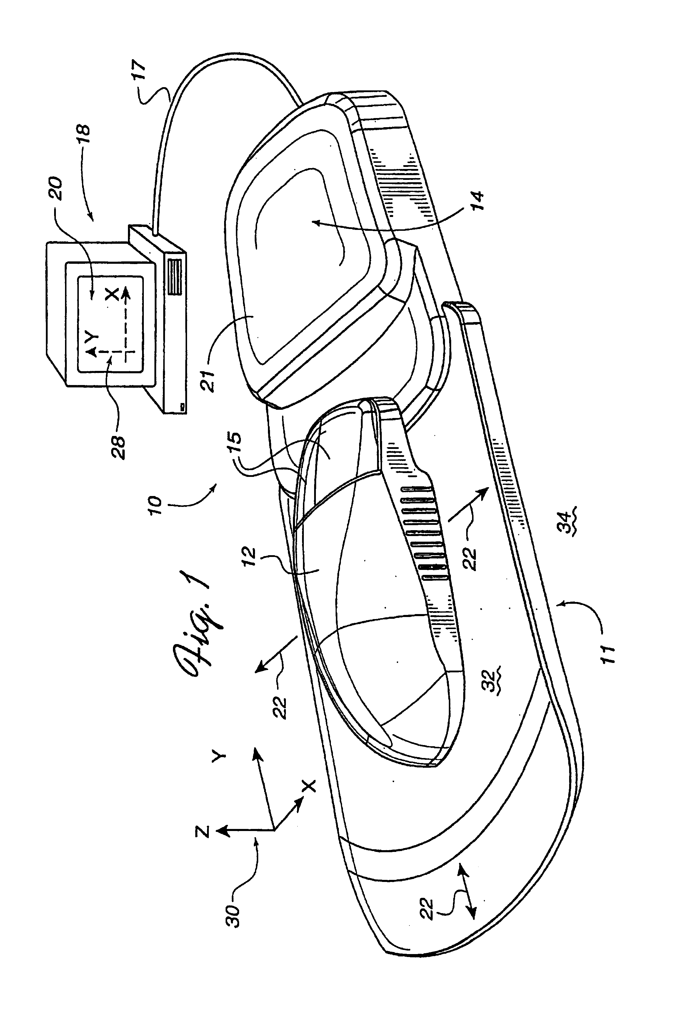 Force feedback interface device with force functionality button