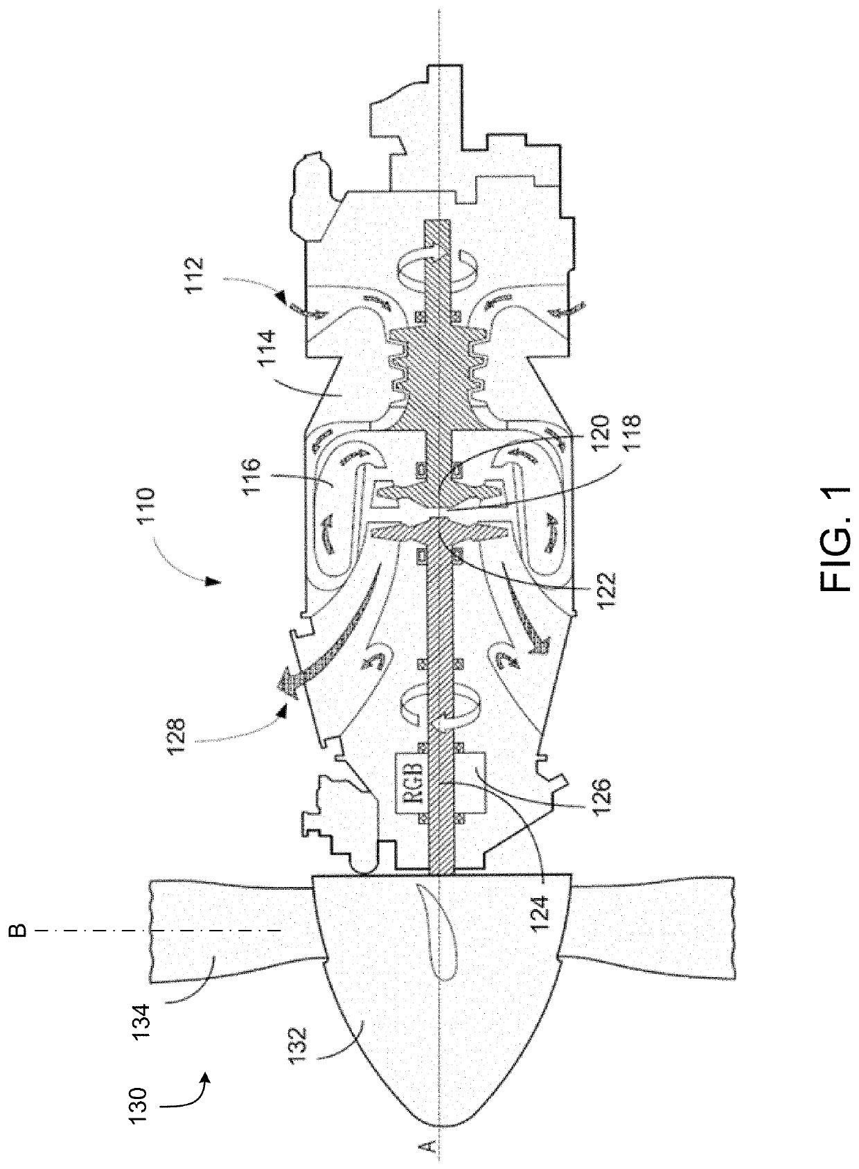 Blade angle position feedback system with magnetic shield