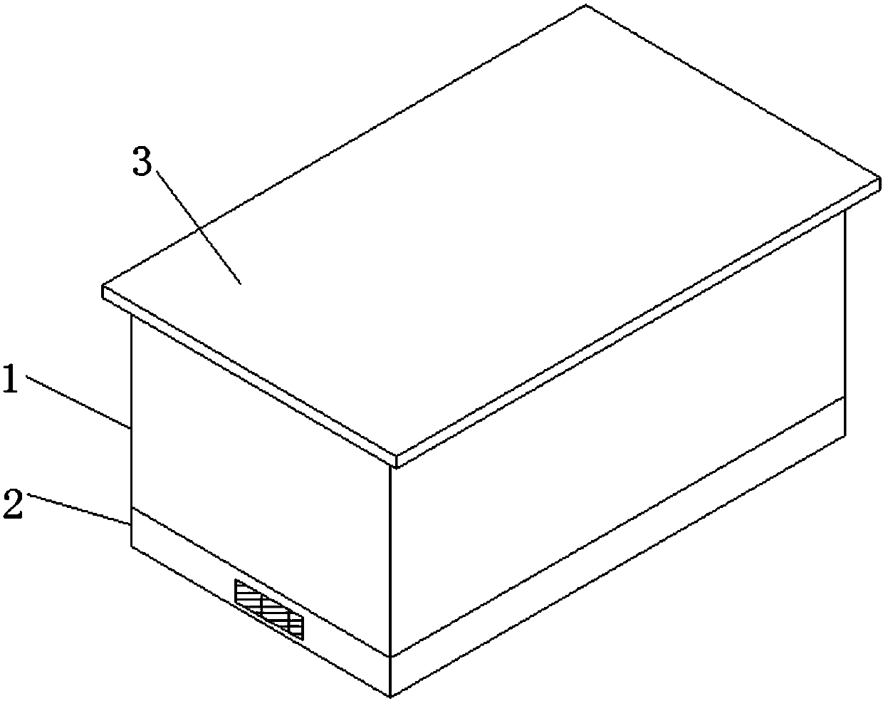 Damp-proof storage wooden box for electronic elements