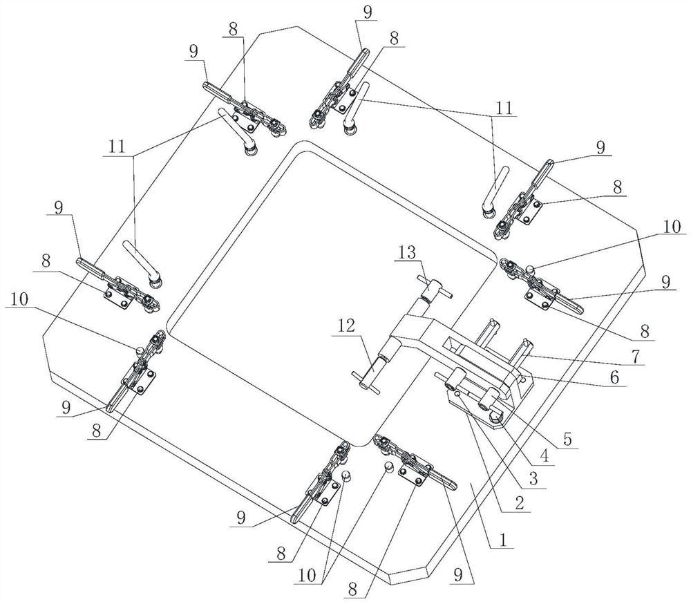 Supporting base and mouth frame locating device