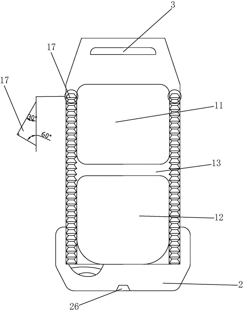 Lumbar interbody fusion fixing device adopting automatic screws for fixing