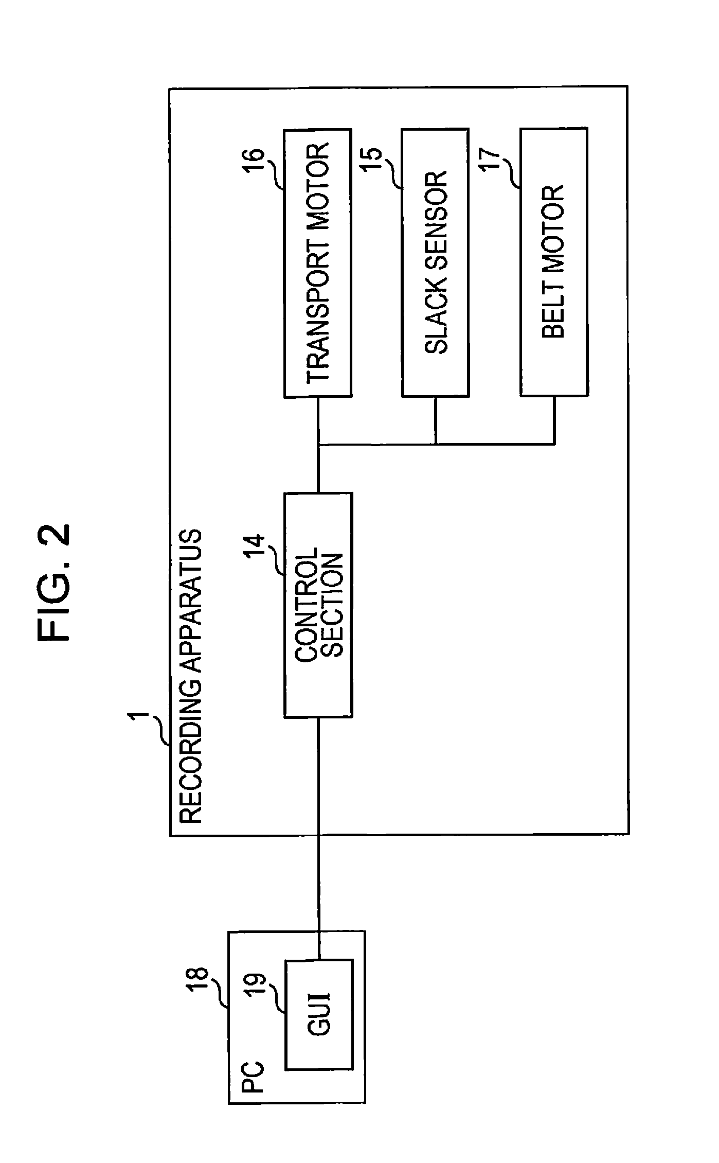 Recording apparatus, method for transporting recording medium, and method for notifying information of remaining amount of recording medium