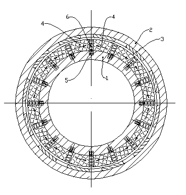 Permanent magnet coupling mechanism between shafts