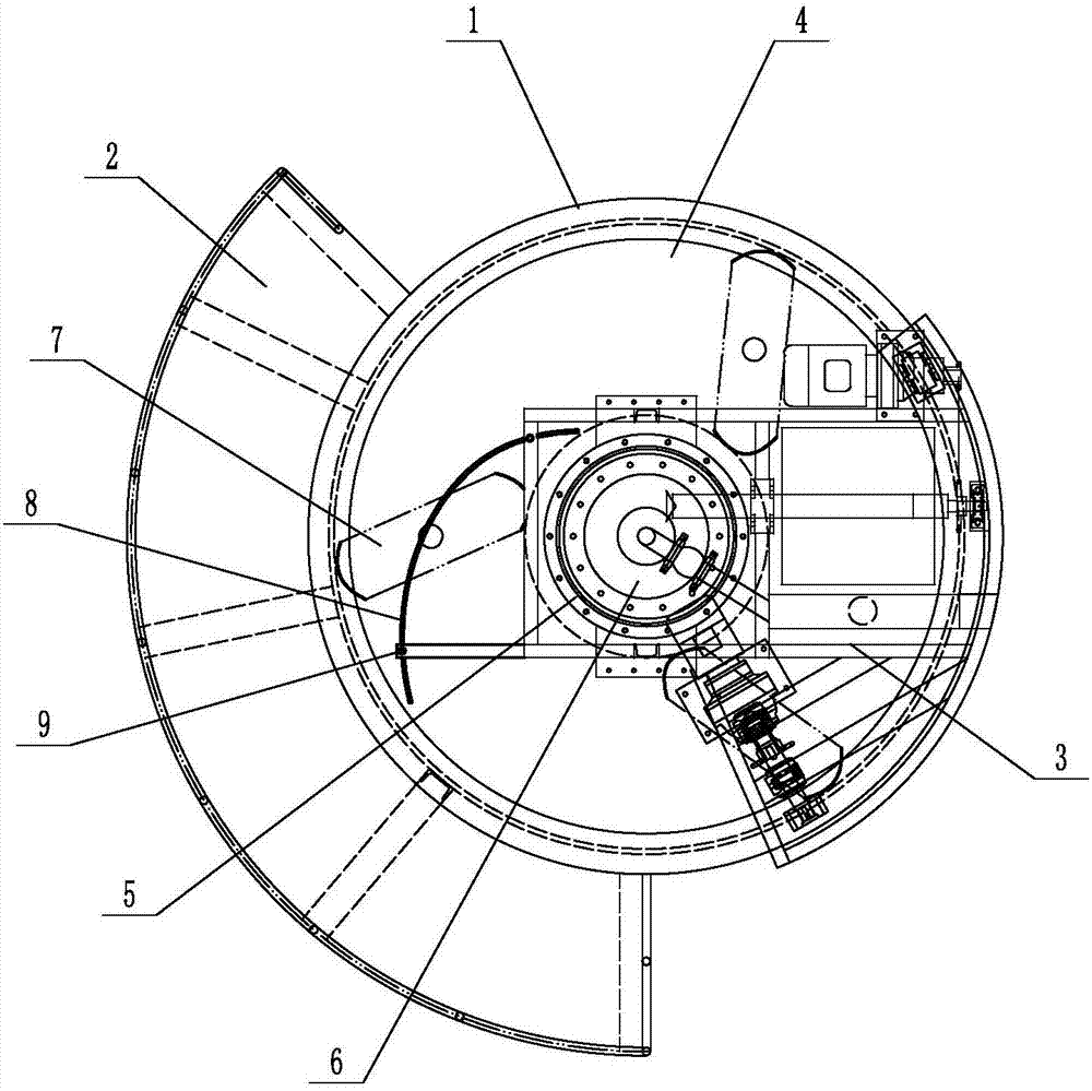 Novel scraper shallow-layer gas flotation machine