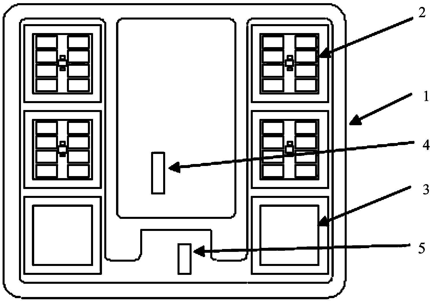 Double-L shaped current sharing stress-resistant IGBT (insulated gate bipolar transistor) module busbar terminal