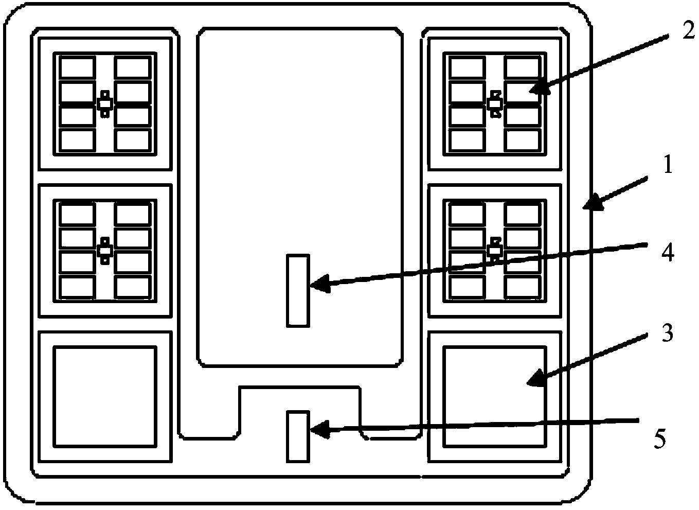 Double-L shaped current sharing stress-resistant IGBT (insulated gate bipolar transistor) module busbar terminal