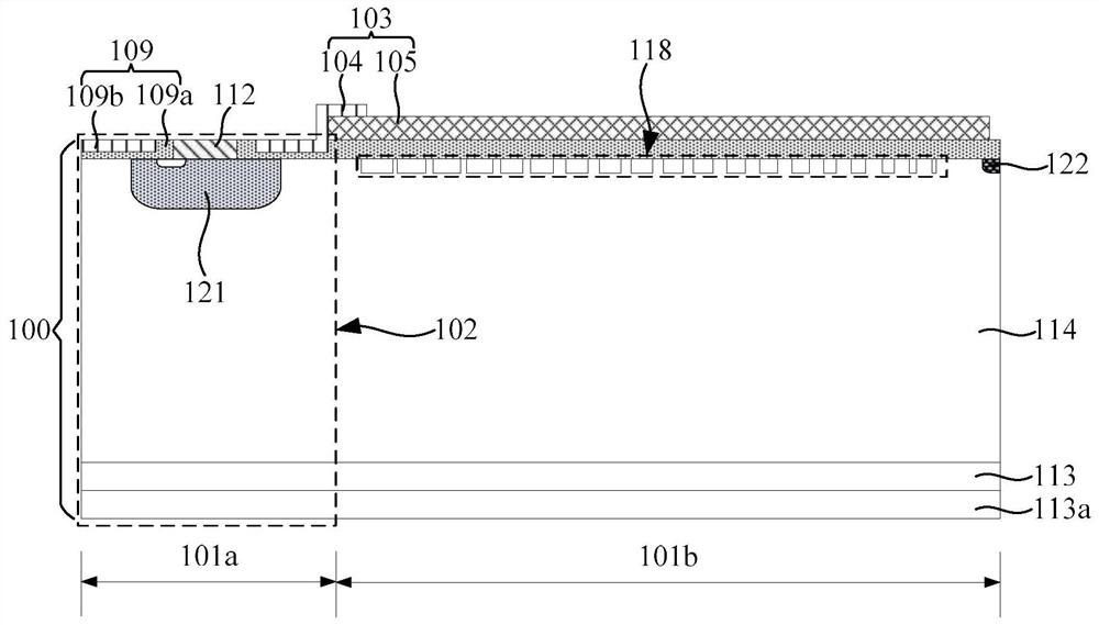 High-voltage device of mixed junction terminal protection structure comprising ferroelectric material and preparation method of high-voltage device