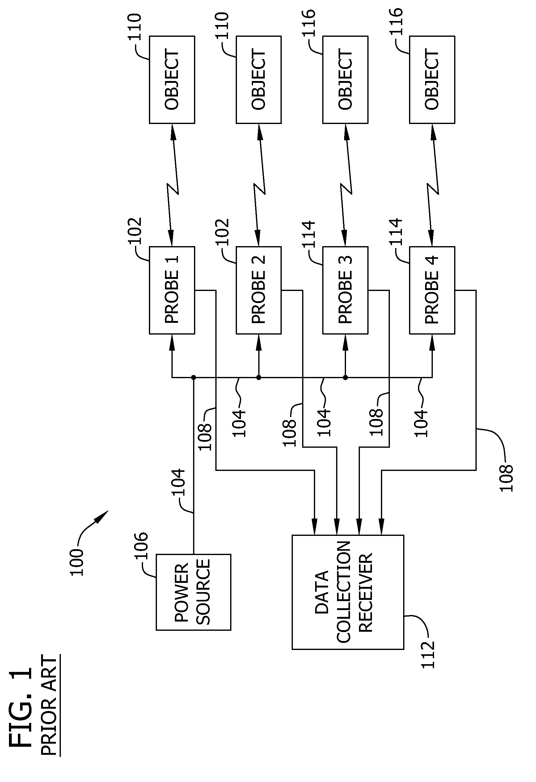 Wireless proximity probe and method of operating same