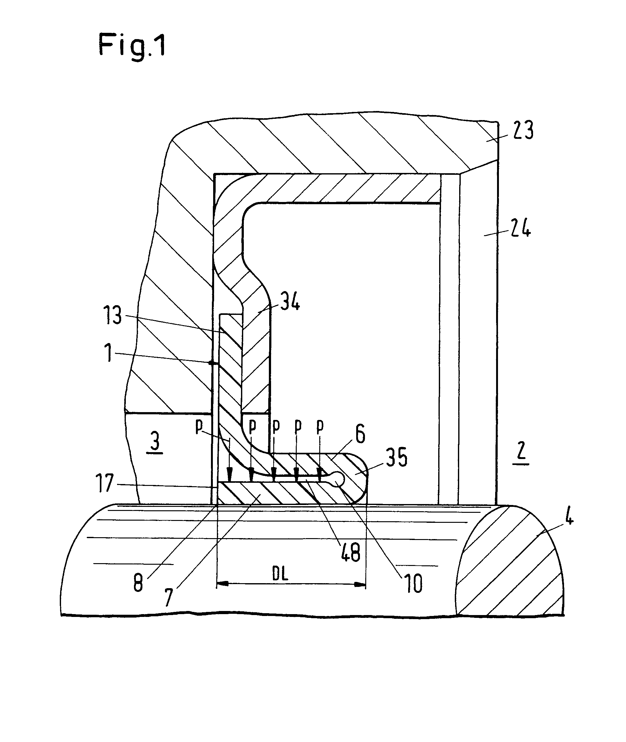 Sealing ring, especially radial shaft seal